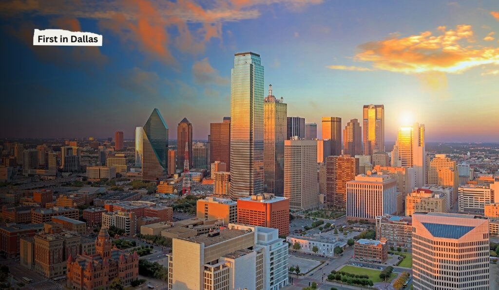 Dallas skyline at sunset – living in Dallas Texas pros and cons