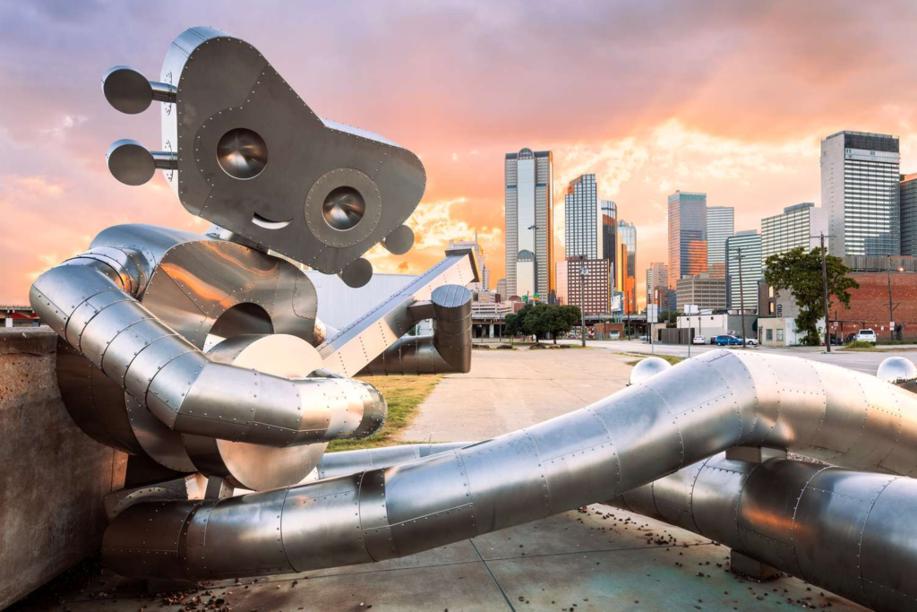 giant silver robot
