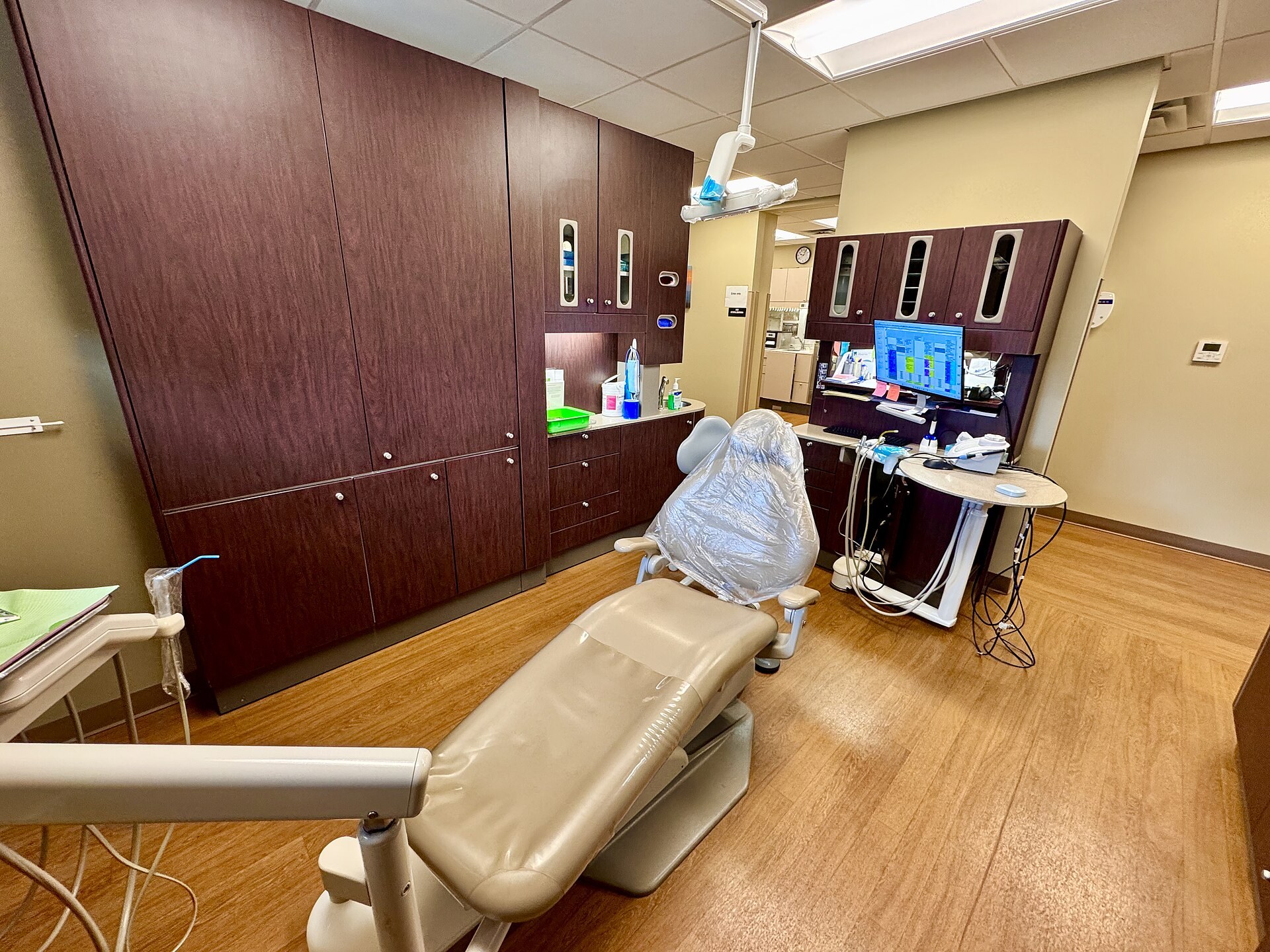What to look for in a Dallas pediatric dental office Modern dental office chair, the kind of setup to look for at the best kids dentist in Dallas