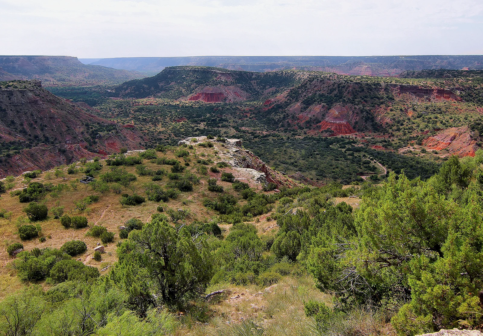 Palo Duro Canyon State Park - Grand Canyon of Texas Palo Duro Canyon red and orange canyon walls from CCC Overlook