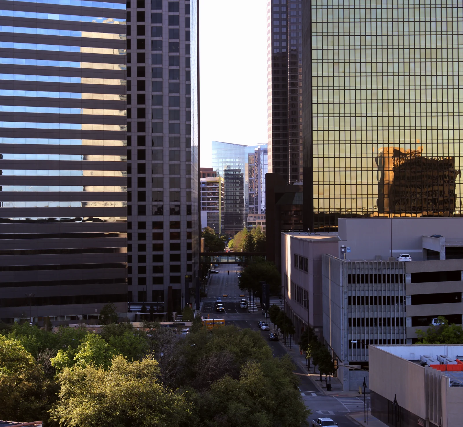 View of Harwood Street in Downtown Dallas