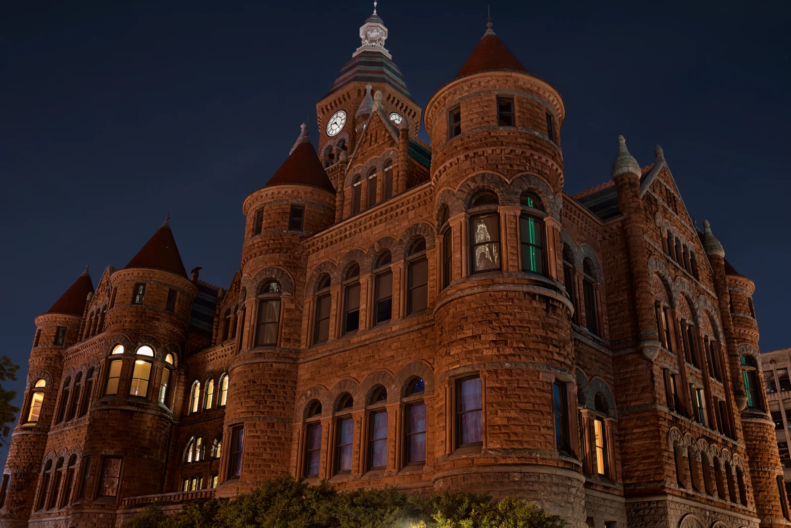Old Red Courthouse - Downtown Dallas The Old Red Courthouse in downtown Dallas, one of the most haunted buildings in the city